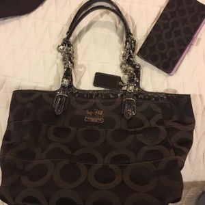 Coach Purse with Checkbook Holder